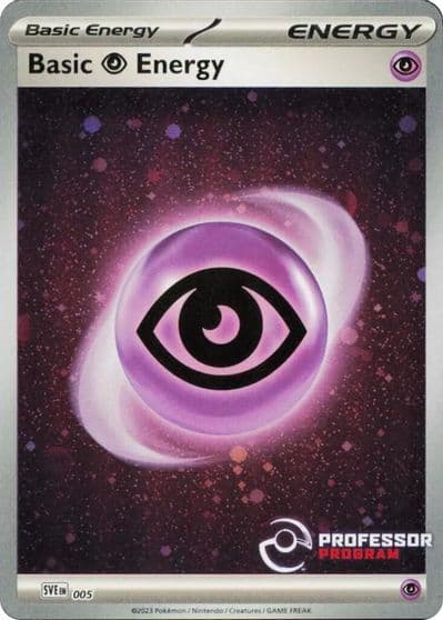 Psychic Energy (2023) Professor Program Promos Pokemon card