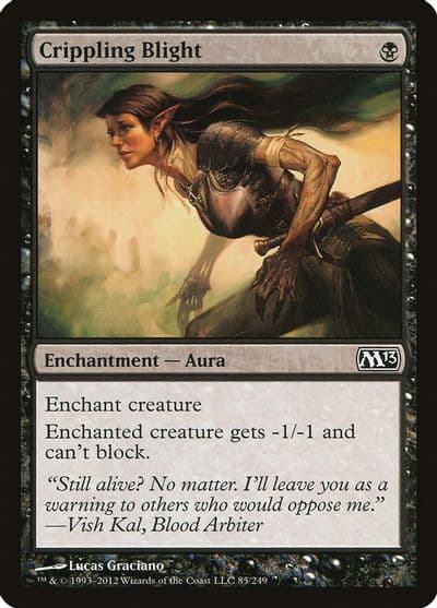 Crippling Blight Magic 2013 (M13) Magic card