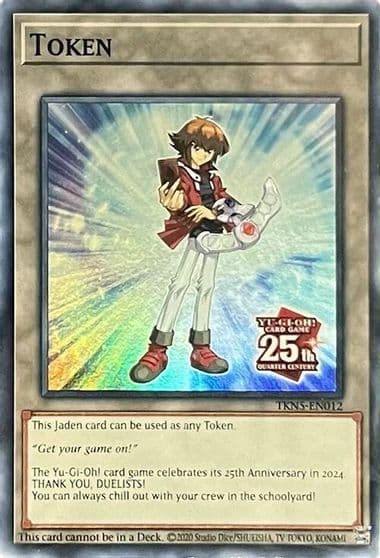 Token Jaden Rage of the Abyss Yu-Gi-Oh! card