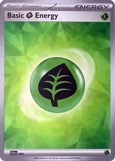 Basic Grass Energy (Cracked Ice Holo) SVE: Scarlet & Violet Energies Pokemon card