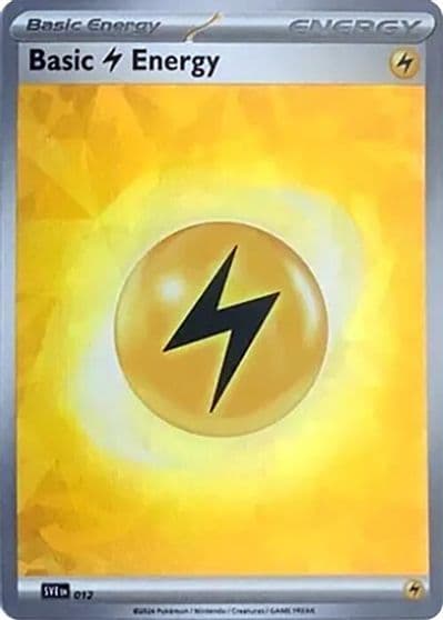 Basic Lightning Energy (Cracked Ice Holo) SVE: Scarlet & Violet Energies Pokemon card