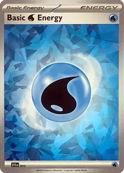 Basic Water Energy (Cracked Ice Holo) SVE: Scarlet & Violet Energies Pokemon card