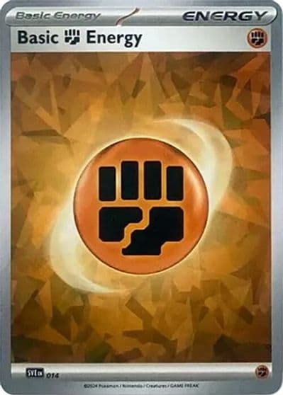 Basic Fighting Energy (Cracked Ice Holo) SVE: Scarlet & Violet Energies Pokemon card