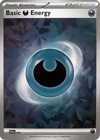 Basic Darkness Energy (Cracked Ice Holo) SVE: Scarlet & Violet Energies Pokemon card