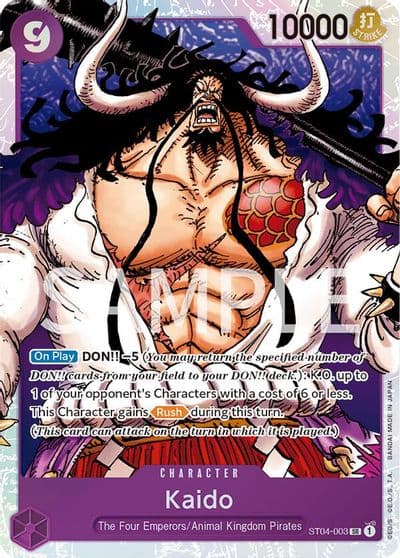 Kaido 003 Revision Pack Cards One Piece card