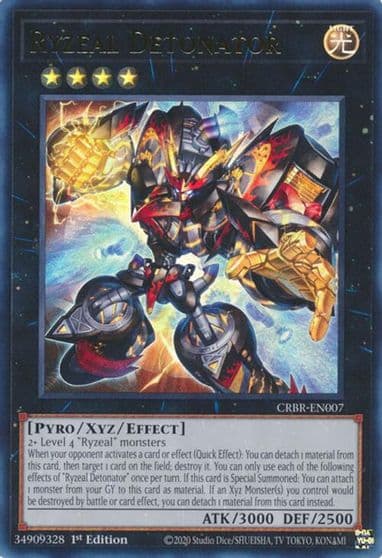 Ryzeal Detonator Crossover Breakers Yu-Gi-Oh! card