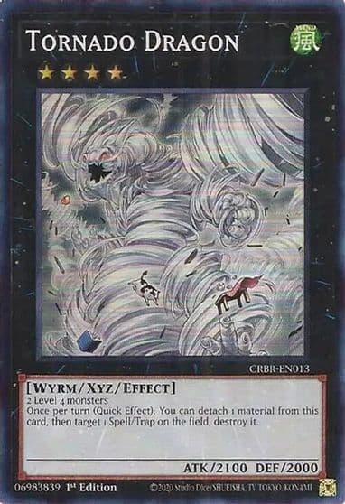 Tornado Dragon SR Crossover Breakers Yu-Gi-Oh! card