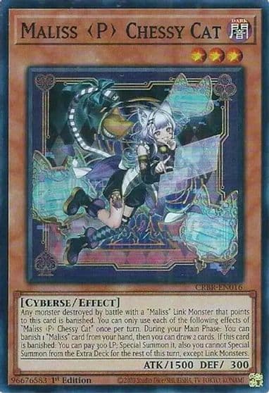 Maliss P Chessy Cat Crossover Breakers Yu-Gi-Oh! card