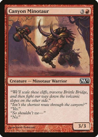 Canyon Minotaur Magic 2013 (M13) Magic card