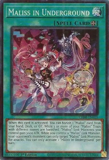 Maliss in Underground CR Crossover Breakers Yu-Gi-Oh! card