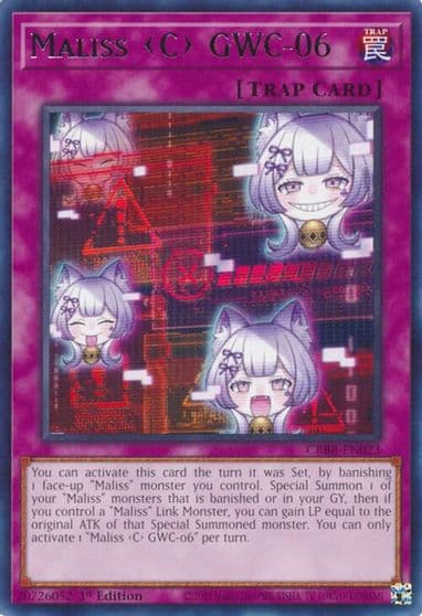 Maliss C GWC 06 Crossover Breakers Yu-Gi-Oh! card