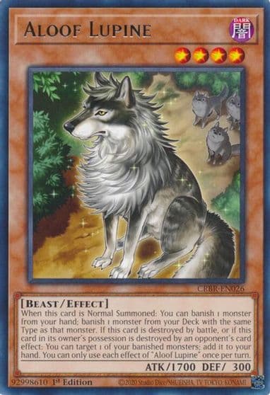 Aloof Lupine Crossover Breakers Yu-Gi-Oh! card