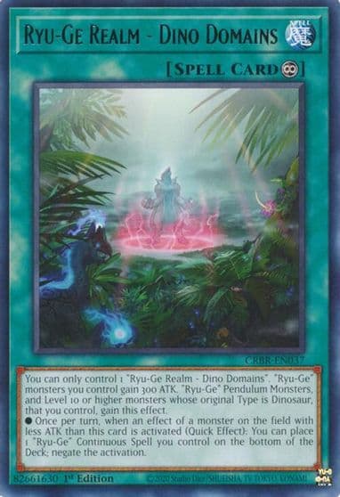 Ryu Ge Realm Dino Domains Crossover Breakers Yu-Gi-Oh! card