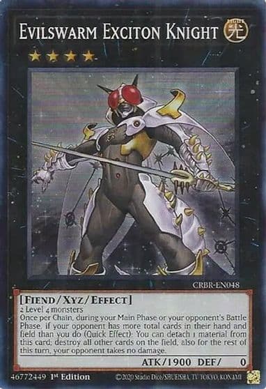 Evilswarm Exciton Knight SR Crossover Breakers Yu-Gi-Oh! card