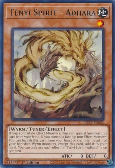 Tenyi Spirit Adhara Crossover Breakers Yu-Gi-Oh! card