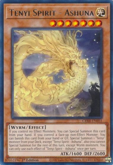 Tenyi Spirit Ashuna Crossover Breakers Yu-Gi-Oh! card