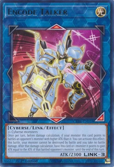 Encode Talker Crossover Breakers Yu-Gi-Oh! card