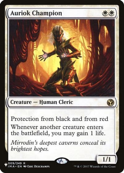 Auriok Champion The List Reprints Magic card