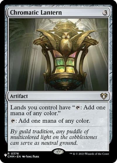 Chromatic Lantern CMM The List Reprints Magic card