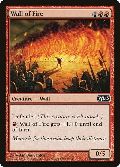 Wall of Fire Magic 2013 (M13) Magic card