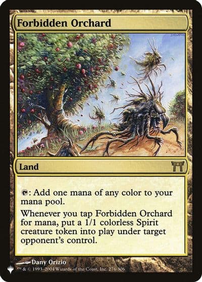 Forbidden Orchard The List Reprints Magic card