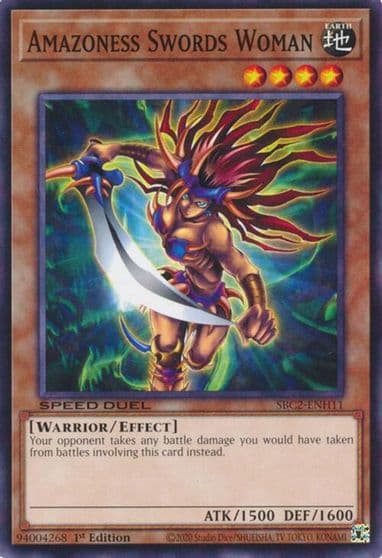 Amazoness Swords Woman Speed Duel: Battle City Finals Yu-Gi-Oh! card