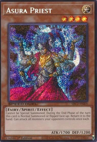 Asura Priest PSR Speed Duel: Battle City Finals Yu-Gi-Oh! card