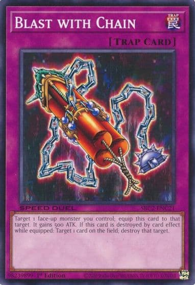 Blast with Chain Speed Duel: Battle City Finals Yu-Gi-Oh! card