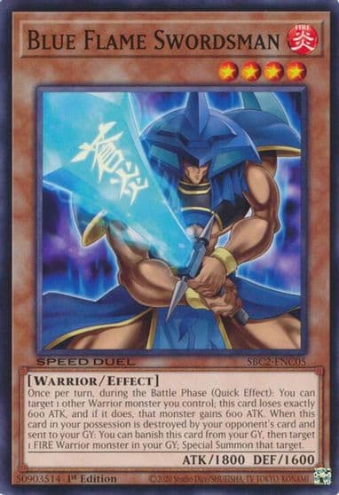 Blue Flame Swordsman Speed Duel: Battle City Finals Yu-Gi-Oh! card