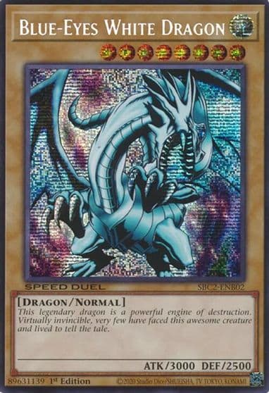 Blue Eyes White Dragon PSR Speed Duel: Battle City Finals Yu-Gi-Oh! card