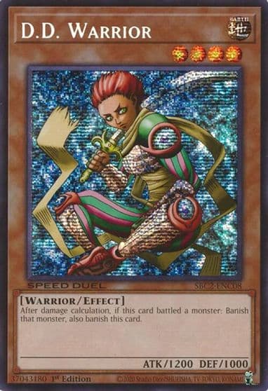 DD Warrior PSR Speed Duel: Battle City Finals Yu-Gi-Oh! card