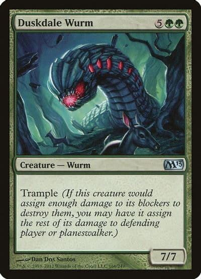 Duskdale Wurm Magic 2013 (M13) Magic card