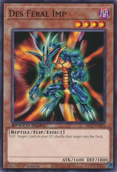 Des Feral Imp Speed Duel: Battle City Finals Yu-Gi-Oh! card