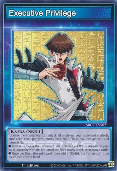 Executive Privilege Speed Duel: Battle City Finals Yu-Gi-Oh! card