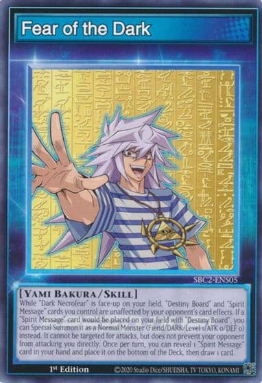 Fear of the Dark Speed Duel: Battle City Finals Yu-Gi-Oh! card