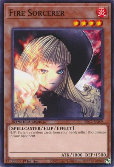 Fire Sorcerer Speed Duel: Battle City Finals Yu-Gi-Oh! card