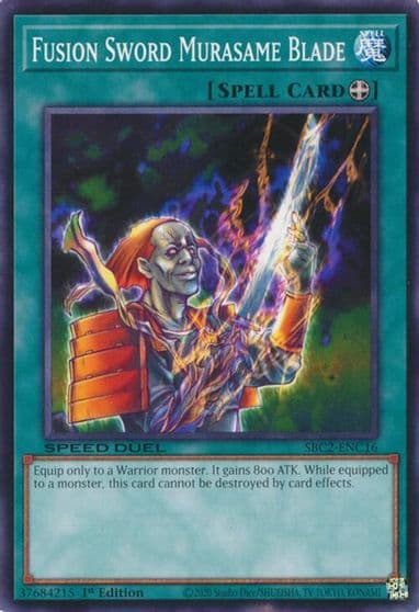 Fusion Sword Murasame Blade Speed Duel: Battle City Finals Yu-Gi-Oh! card