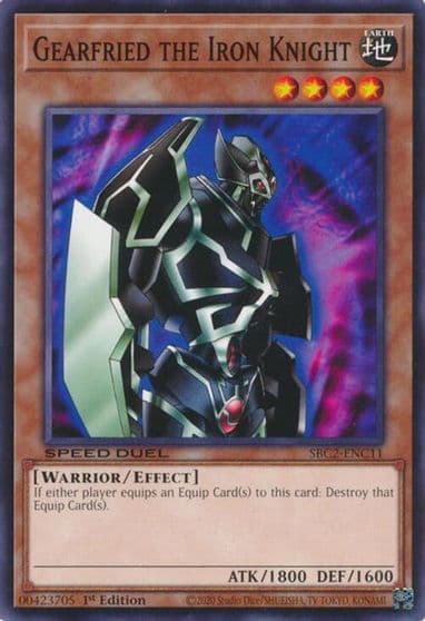 Gearfried the Iron Knight Speed Duel: Battle City Finals Yu-Gi-Oh! card