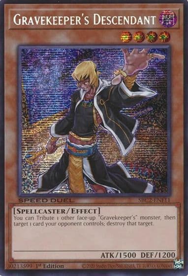 Gravekeepers Descendant PSR Speed Duel: Battle City Finals Yu-Gi-Oh! card