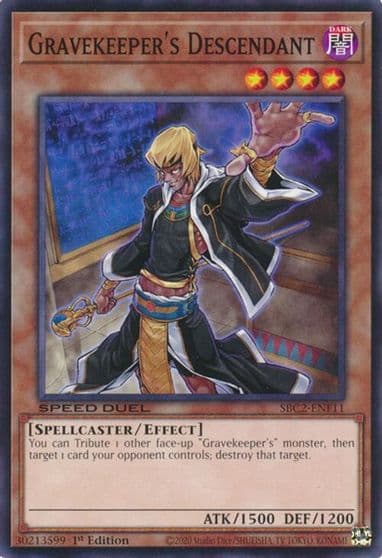 Gravekeepers Descendant Speed Duel: Battle City Finals Yu-Gi-Oh! card