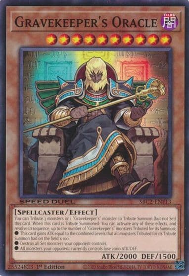 Gravekeepers Oracle Speed Duel: Battle City Finals Yu-Gi-Oh! card