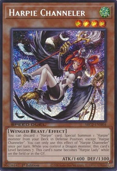 Harpie Channeler PSR Speed Duel: Battle City Finals Yu-Gi-Oh! card