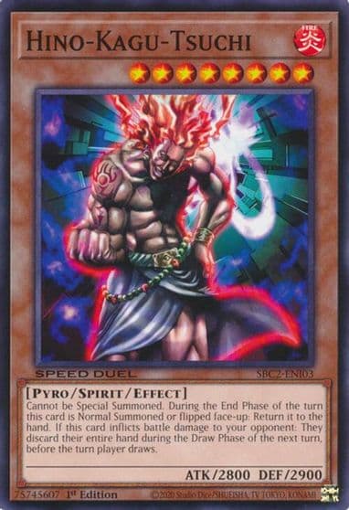Hino Kagu Tsuchi Speed Duel: Battle City Finals Yu-Gi-Oh! card