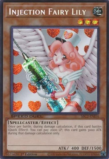 Injection Fairy Lily PSR Speed Duel: Battle City Finals Yu-Gi-Oh! card