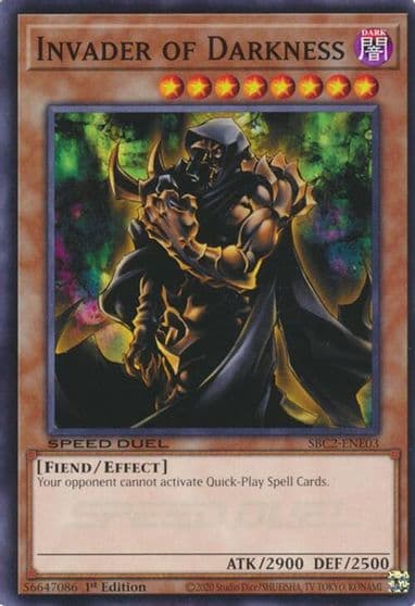 Invader of Darkness Speed Duel: Battle City Finals Yu-Gi-Oh! card
