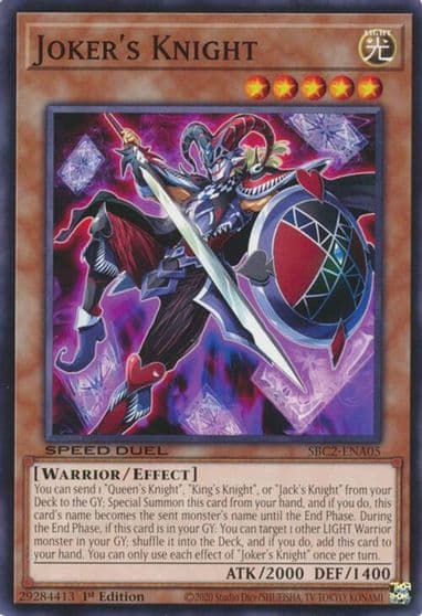 Jokers Knight Speed Duel: Battle City Finals Yu-Gi-Oh! card