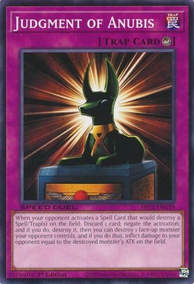 Judgment of Anubis Speed Duel: Battle City Finals Yu-Gi-Oh! card