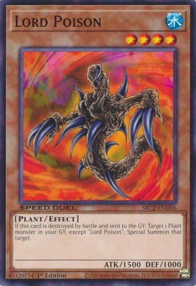 Lord Poison Speed Duel: Battle City Finals Yu-Gi-Oh! card
