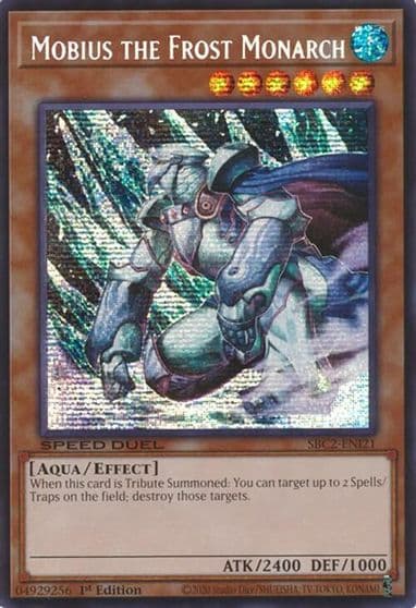Mobius the Frost Monarch PSR Speed Duel: Battle City Finals Yu-Gi-Oh! card