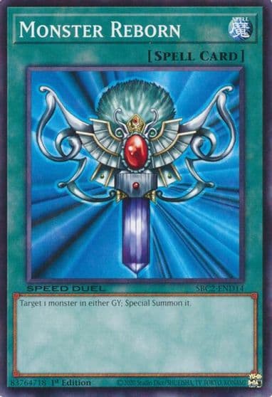 Monster Reborn SBC2 END14 Speed Duel: Battle City Finals Yu-Gi-Oh! card